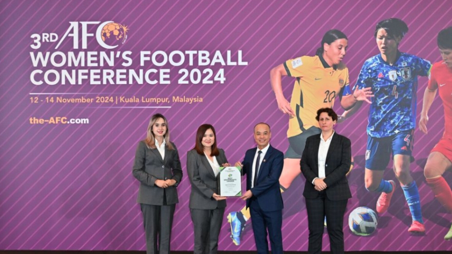 Vietnam honoured at AFC Women’s Football Conference